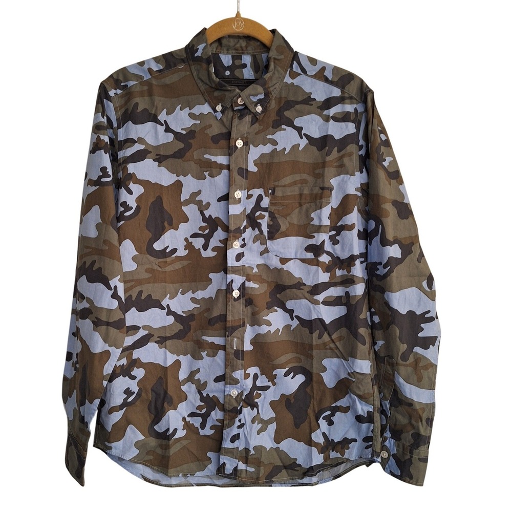 SOPHNET Camo Button Down‎ Long Sleeve Shirt Made in Japan Size L
